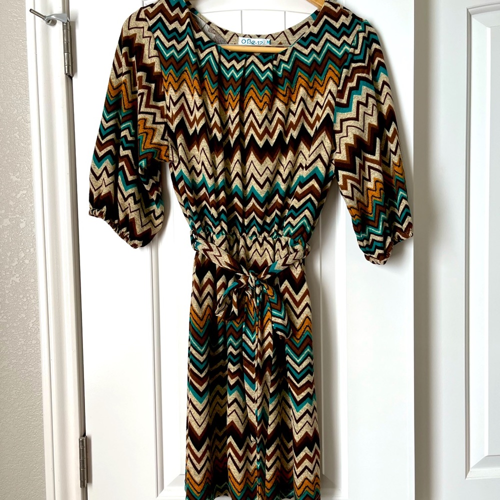 3/4 Sleeve Dress (Size Medium)